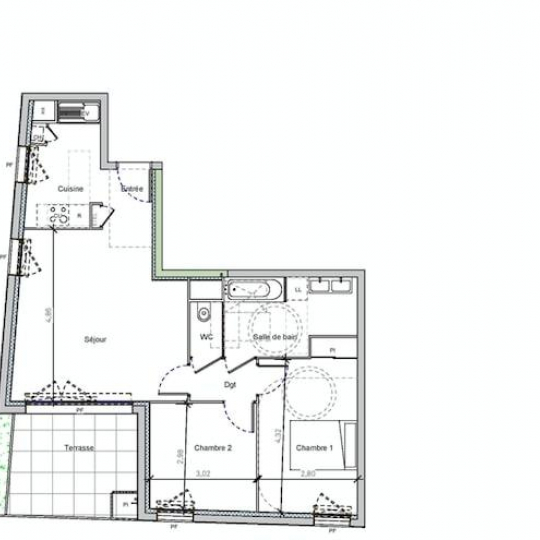  C. BIEN IMMOBILIER : Appartement | BLAGNAC (31700) | 64 m2 | 240 000 € 